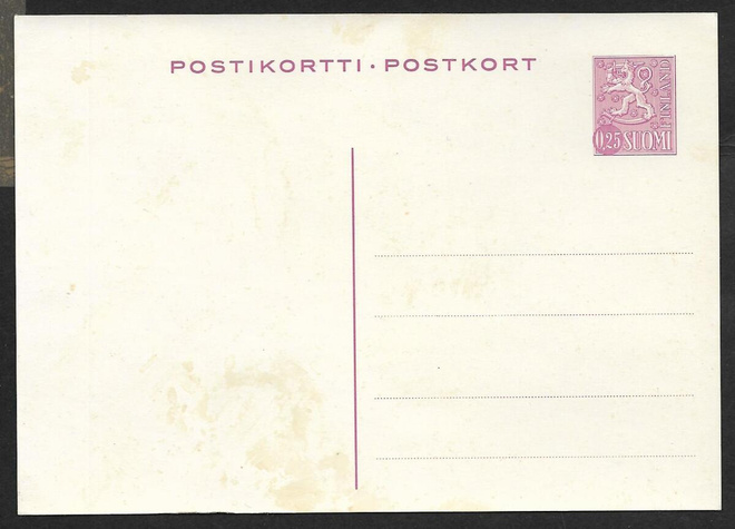 Postilähetys - Ehiö 0,25mk (LAPE 125) **