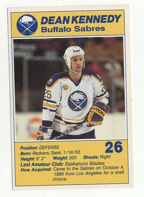 Dean Kennedy Buffalo Sabres Blue Shield Team Issue
