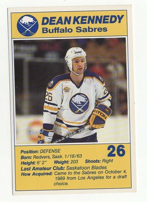Dean Kennedy Buffalo Sabres Blue Shield Team Issue