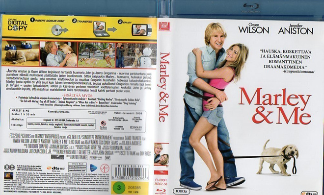 Marley & Me	(22 333)	UUSI	-FI-	BLU-RAY	suomik.	(2)	owen wils