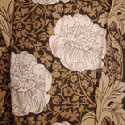 Verho krysanteemikuviolla ruskea beige - pikkukuva 3