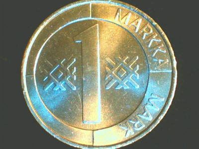 1 MARKKA 1997 ALPR. UNC. KL.9. RAHAPAJAN RULLASTA.