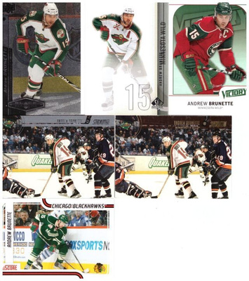 6 x ANDREW BRUNETTE Minnesota Wild