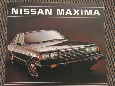 1984 Nissan Maxima esite - ISO - 12 sivua - KUIN UUSI