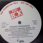 PRIVATE POSSESSION :: ARE YOU WIT IT :: VINYYLI MAXI 12"1986 - pikkukuva 2