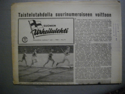 Suomen Urheilulehti Nro 71/1953 (12.3)