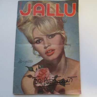 JALLU n:o 10 1963 Brigitte Bardot , Aito nimikirjoitus.