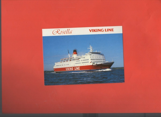 Laiva Postikortti ROSELLA. VIKING LINE
