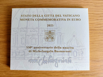 Vatikaanin 2 € juhlaraha di Michelangelo Buonarroti