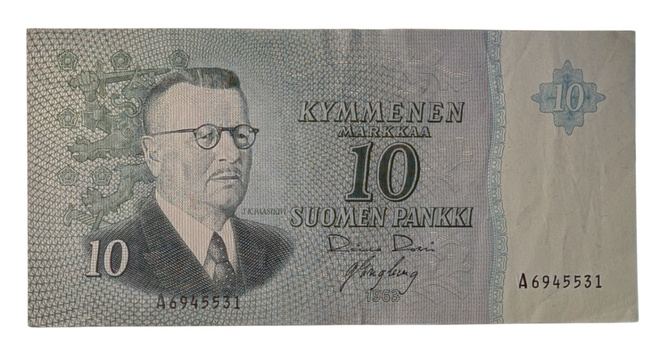 10 Markkaa 1963 ilman Litt A6945531