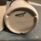 Kermansavi hunaja-astiat keramiikka ruskea/vaalea 2 kpl - pikkukuva 2