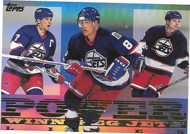 95-96 Topps Power Lines #2PL Zhamnov, Tkachuk & Selänne
