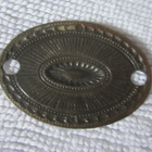 Ompelumerkki / Merkki metallia soikea 3 x 4,5 cm - pikkukuva 3