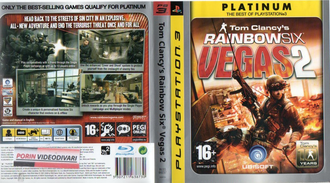 Tom Clancy´S Rainbow Six Vegas 2	(12 275)	k		PS3