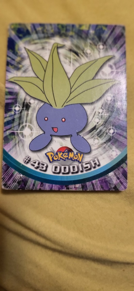 Pokemon Topps TV Animation Edition #43 Oddish Blue Logo