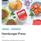 Tupperware Hampurilaisten tekoon prässi - pikkukuva 5