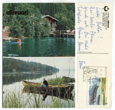 Sastamala Vammala Ellivuori 2-kuvainen, kulkenut 1983