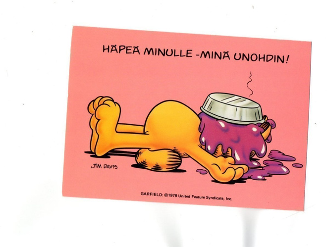 "HÄPEÄ MINULLE - MINÄ UNOHDIN!" -KORTTI / Karvinen