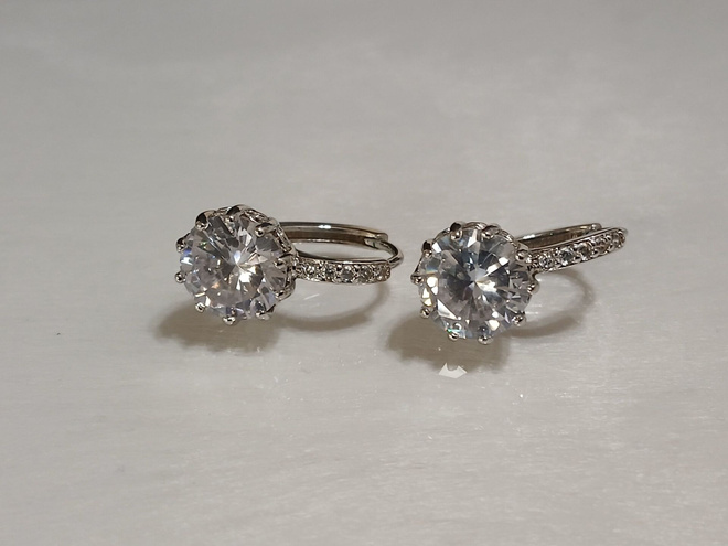 Hopea Swarovski Aretes OrO Cristal korvakorut