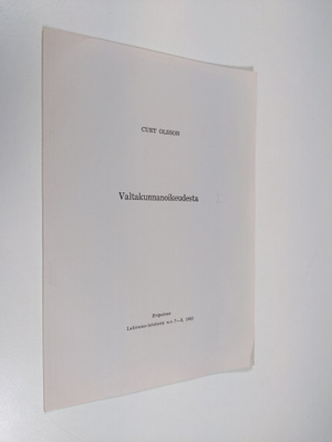 Curt Olsson : Valtakunnanoikeudesta