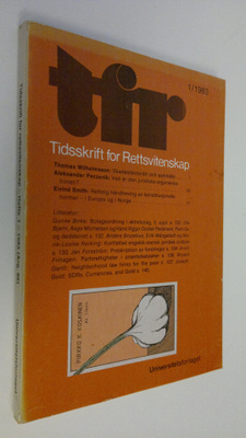 Tidsskrift for Rettsvitenskap 1/1983