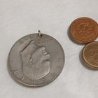 1977 one Eisenhower Dollar kotka riipus - pikkukuva 3