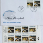 FDC MAALAUKSIA 1991 HELENE SCHJERFBECK+8 KPL PT MERKKEJÄ - pikkukuva 1