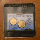 San Marino unc 2003 20 + 50 c Minikit / rahasarja kansiossa - pikkukuva 1