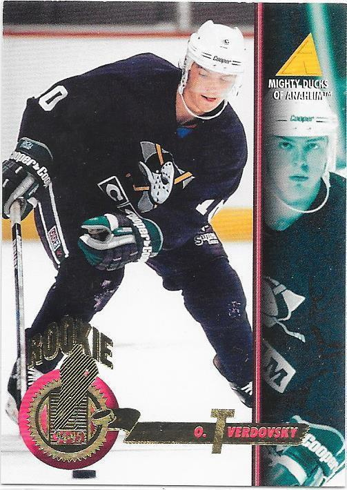 1994-95 Pinnacle #261 Oleg Tverdovsky Anaheim Mighty Ducks