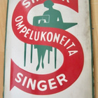 VANHA Mainos Kyltti Lämpömittari Singer Ompelukone ISO UPEA - pikkukuva 3