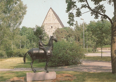 LOHJA : Ratsastaja. taiteilija  Veikko Haukkavaara