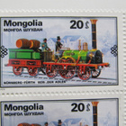 MONGOLIA.....juna-aiheinen numeroitu sivu nelilöllä. - pikkukuva 4