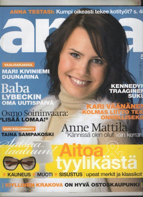 Anna n:o 5 2007 Anne Mattila. Kiehtovat Kennedyt. Taina.