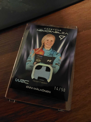 SportZoo WRC Capstone Memorabilia Blue #ME-EM Enni Mälkönen