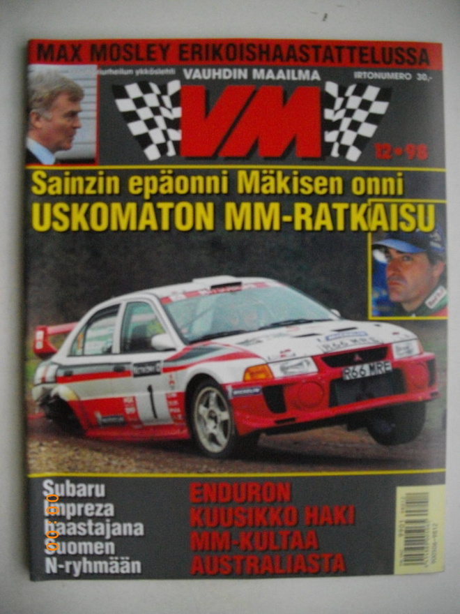 Vauhdin Maailma Nro 12/1998 (23.7)