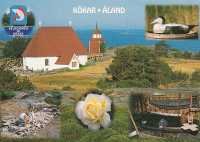KIRKKOKORTTI - ÅLAND - KÖKARIN KIRKKO - 4