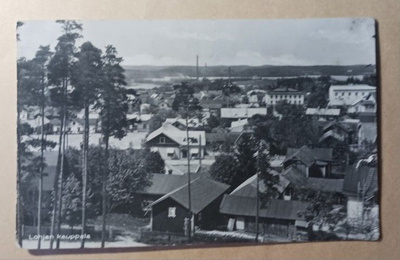 Lohja, näkymä Lohjan kauppalaan, mv pk, p. 1940 + sens.