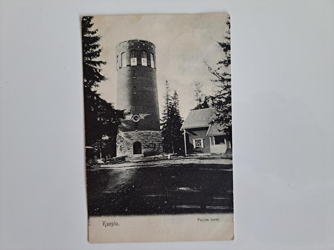 Vanha kulkenut postikortti: Kuopio - Puijo.