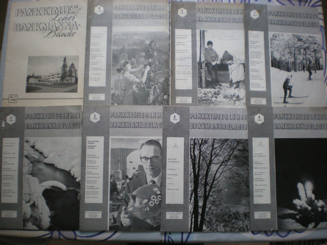 Pankkimies-lehtiä v. 1958-64 yht. 8 kappaletta