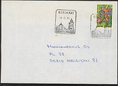 KERIMÄKI matkailuleima kuorella 1979