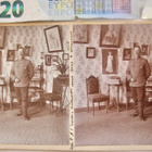 Stereo Valokuva Venäjän Upseeri Upea Merkki Viipuri 1900-l - pikkukuva 1