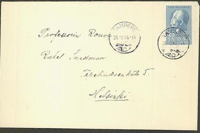 1954 Wilskman kirjeellä