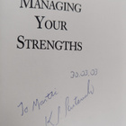 Allan Katcher Ph.D. ym. : Managing Your Strengths (signee... - pikkukuva 3