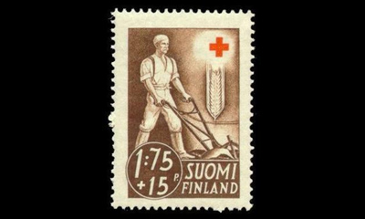 234 ** Punainen risti 1,75mk+15p (1941)
