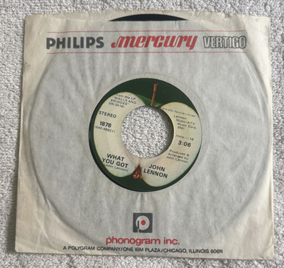 JOHN LENNON - WHAT YOU GOT / #9 DREAM 7" SINGLE
