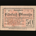 Saksa Notgeld 50 Pfennig, Annaberg 1918 XF- - pikkukuva 1