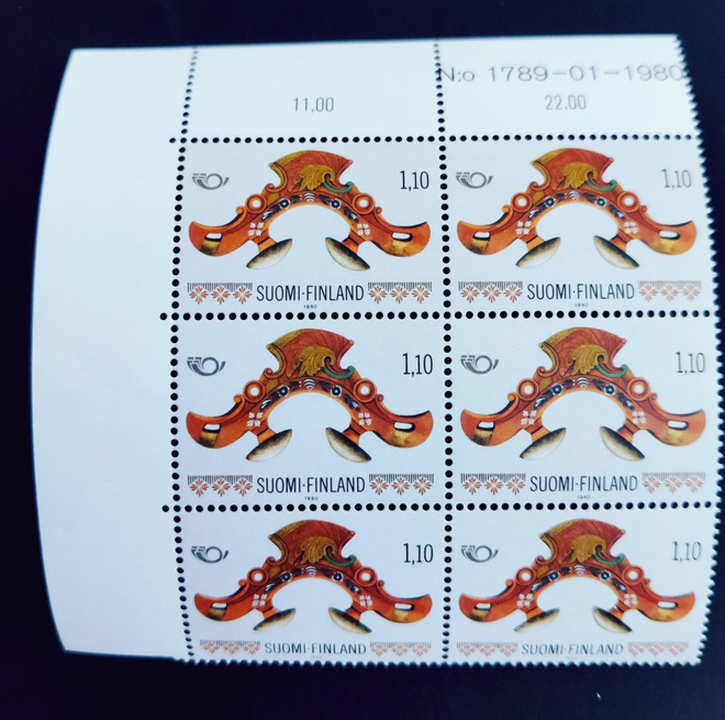 1980 Pohjola 1,10 mk numerokuusilo **