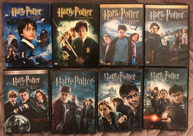 Harry Potter -elokuvapaketti (kaikki 8 elokuvaa)