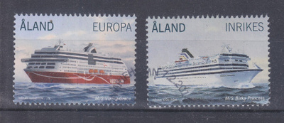Åland 2014 Laivoja ep. leimalla.