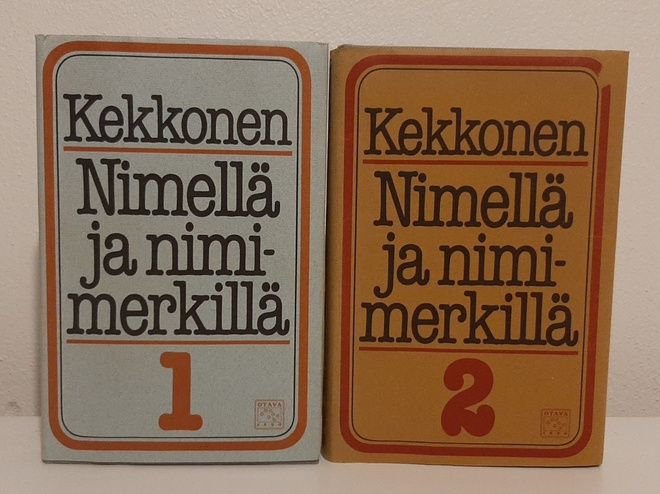 Kirjat, Kekkonen: Nimellä ja nimimerkillä 1 ja 2